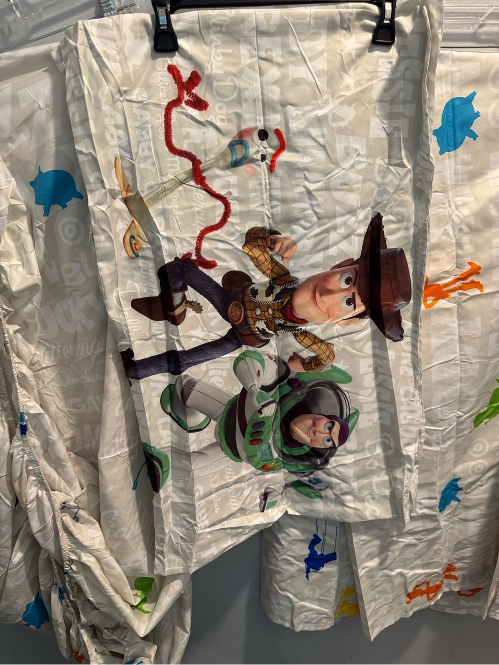 Disney Pixar Toy Story 4 Kids Bedding Panel - White with Buzz & Woody Full/Twin